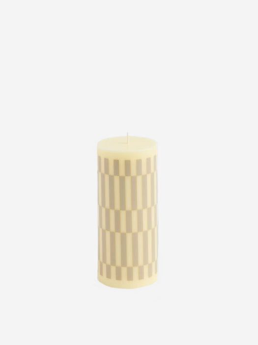 Image of HAY Column Candle Small - Cream And Sand