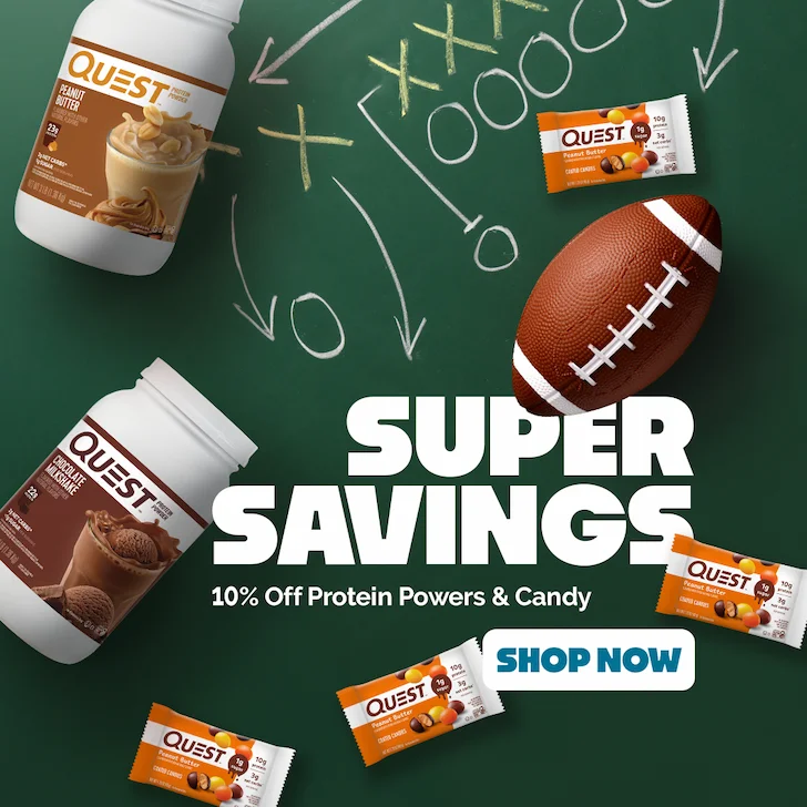 Quest Nutrition - 10% Off Protein Powders & Candy