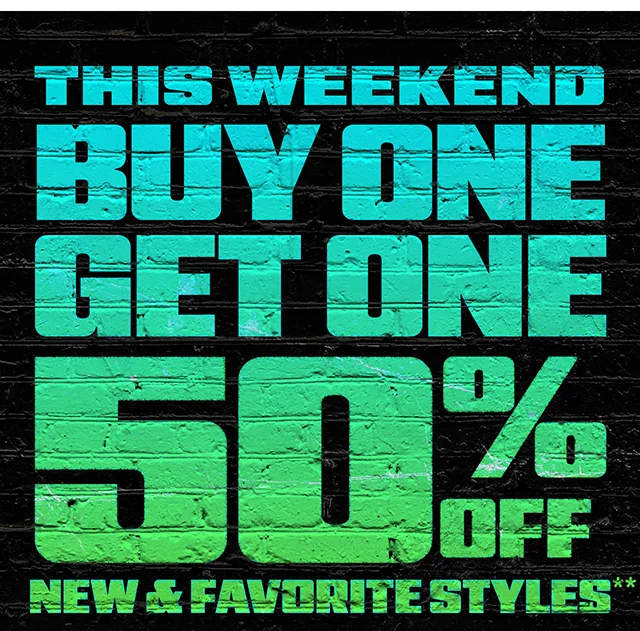 This Weekend. Buy One, Get One 50 Percent Off New And Favorite Styles. HT Rewards Exclusive. Earn Double Hot Cash In-Store And Online. Exclusions Apply. Shop Now