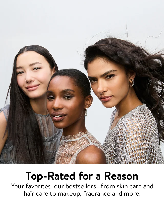 3 women models; beauty products from La Mer, Westman Atelier, Byredo and Oribe.