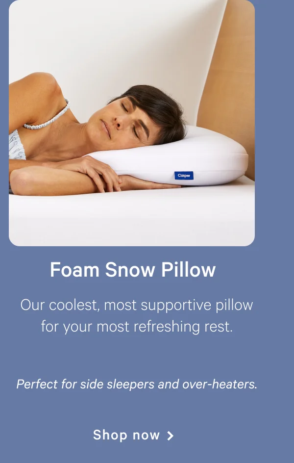 Foam Snow Pillow >> Shop now >>