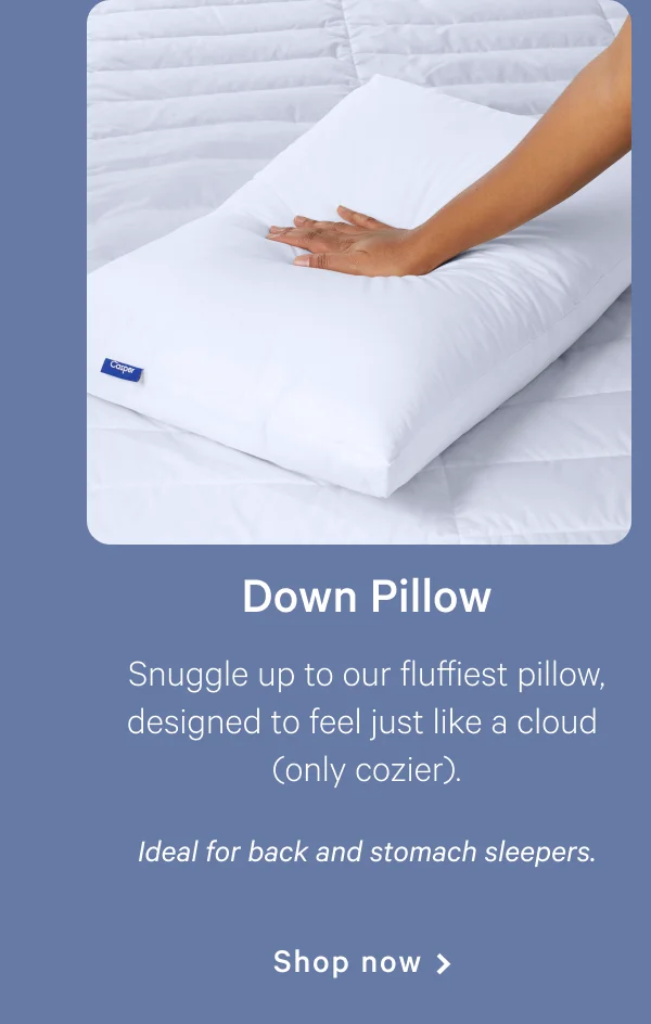 Down Pillow >> Shop now >>