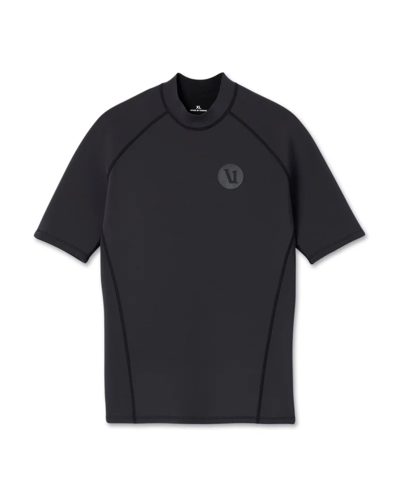 Image of Short Sleeve Yulex Wetsuit Top | Washed Black