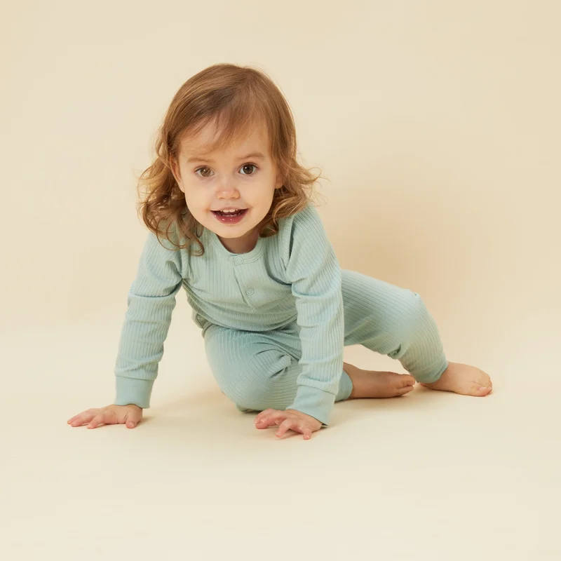 Image of Ribbed Pajama Set
