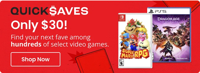 Save $30! Find your next fav among hundreds of select video games. Shop Now