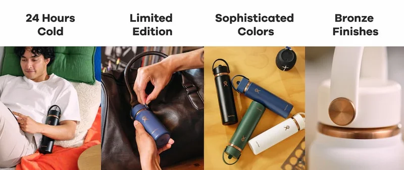 24 Hours Cold. Limited Edition. Sophisticated Colors. Bronze Finishes.