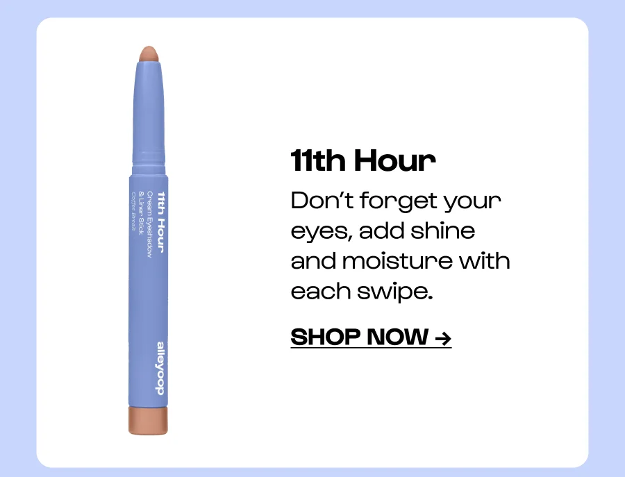 Don't forget your eyes, add shine and moisutre with each swipe.