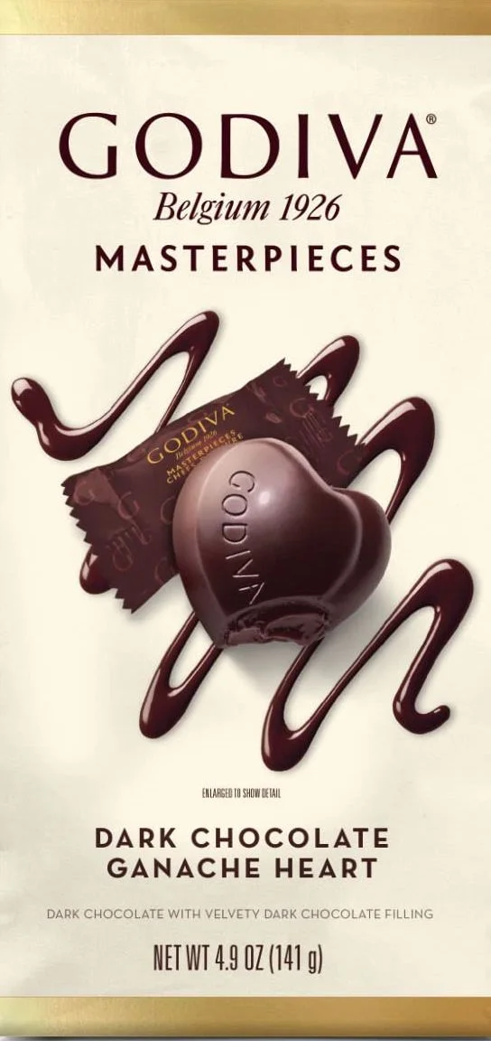 Image of Godiva Ganache Heart Masterpiece Dark Chocolate