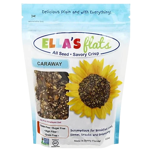 Image of Ella's Flats Caraway All Seed Savory Crisps