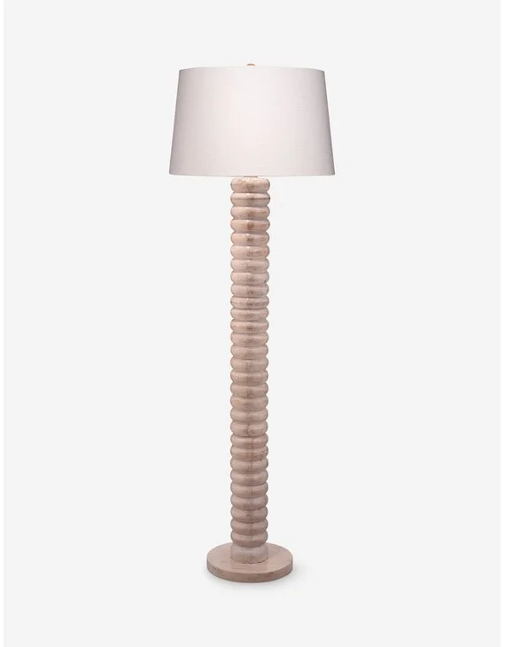 Delacourt Floor Lamp-Natural