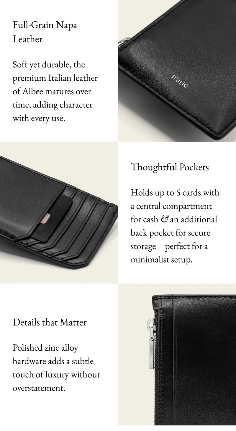Full-Grain Napa Leather