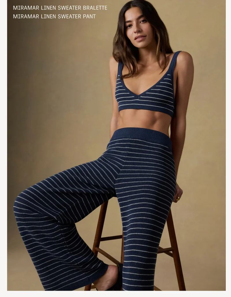 Miramar Linen Sweater Bralette