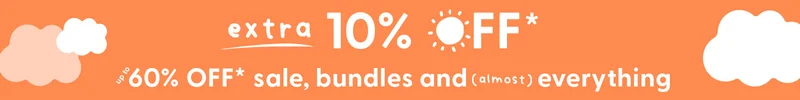 Extra 10% OFF* up to 60% OFF* sale, bundles and (almost) everything