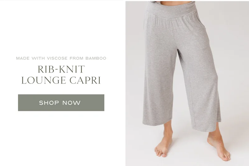 Shop The Rib-Knit Lounge Capri
