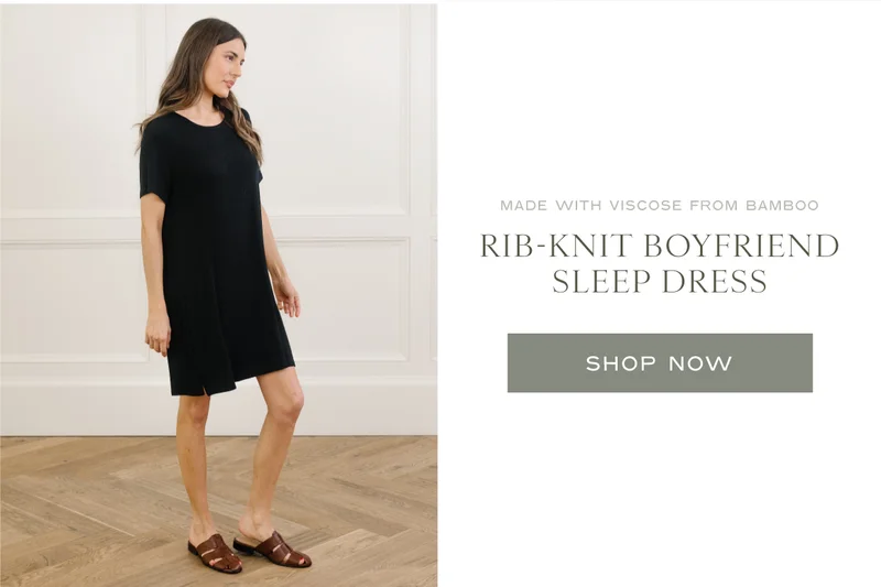 Shop The Rib-Knit Boyfriend Sleep Dress