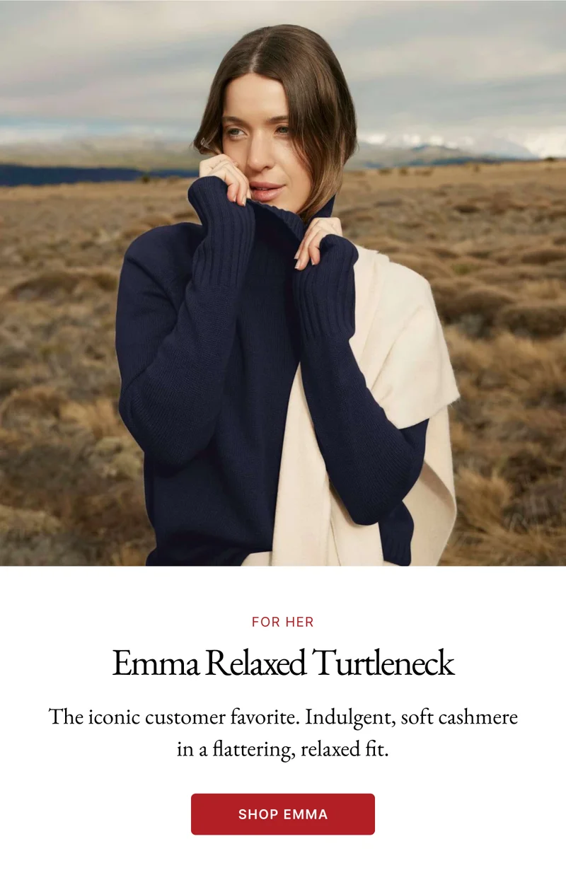 Emma Cashmere Relaxed Turtleneck Sweater