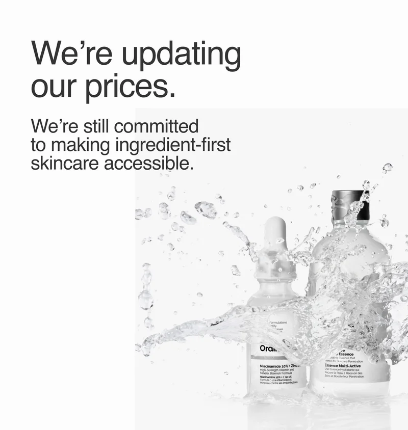 We're updating our prices.