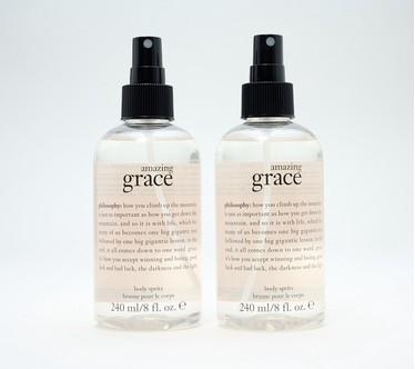 philosophy 8oz grace fragrance body spritz duo
