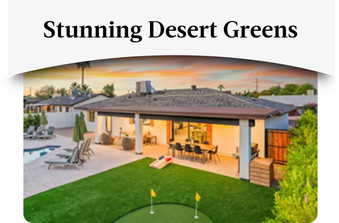 Relax in a private villa and enjoy dramatic fairway views in Scottsdale, Arizona.