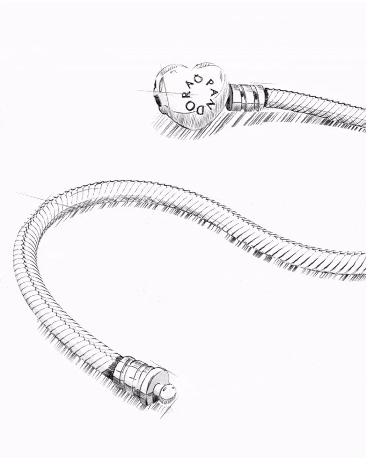 Snake chain in motion