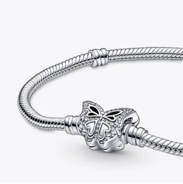 Pandora Moments Butterfly Clasp Snake Chain Bracelet