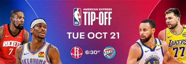 NBA American Express TIP-OFF Tue OCT 21