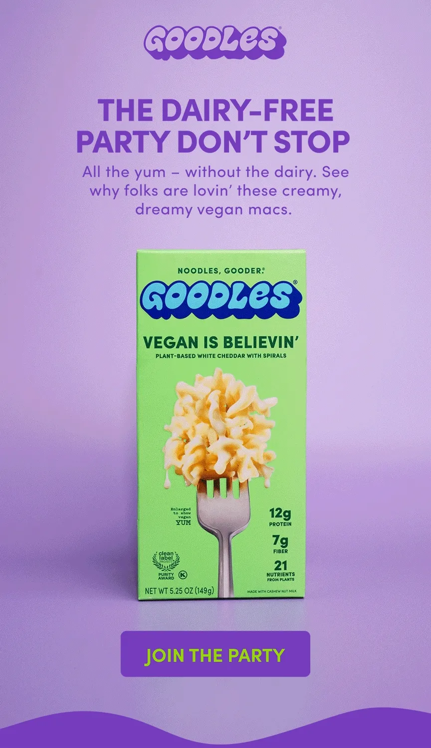 THE DAIRY-FREE PARTY DON'T STOP