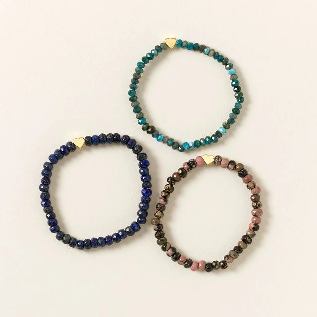Hidden Heart Beaded Bracelet