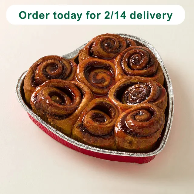 Heart-Shaped Cherry Chip Cinnamon Rolls