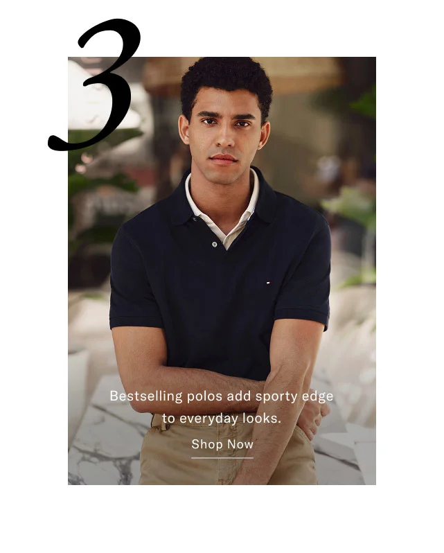 Bestselling polos add sporty edge to everyday looks. Shop Now