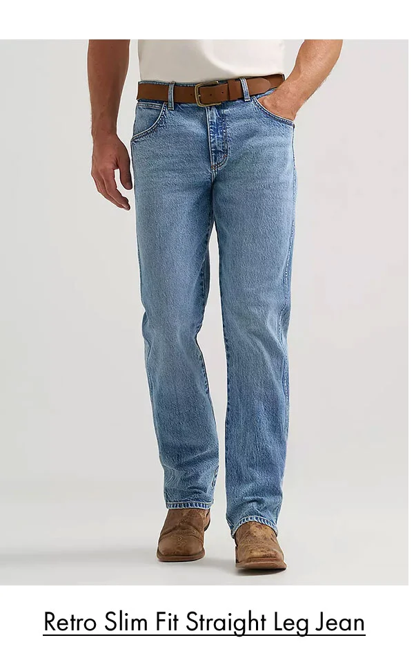 Retro Slim fit straight leg jean
