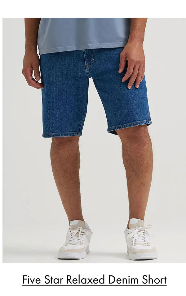 Five star relaxed denim short