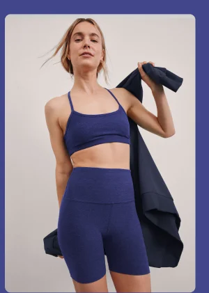 Spacedye Keep Pace 5" Short in Eternal Blue Heather