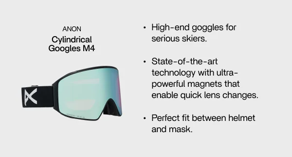 M4 Cylindrical Goggles + Bonus Lens + MFI Face Mask - Unisex