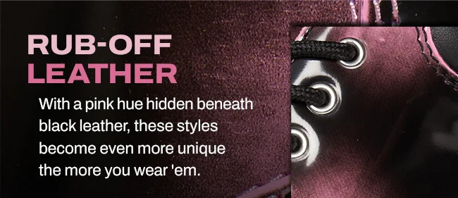 Shop Pink Rub Off Leather
