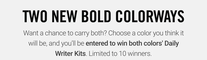 Two New Bold Colorways