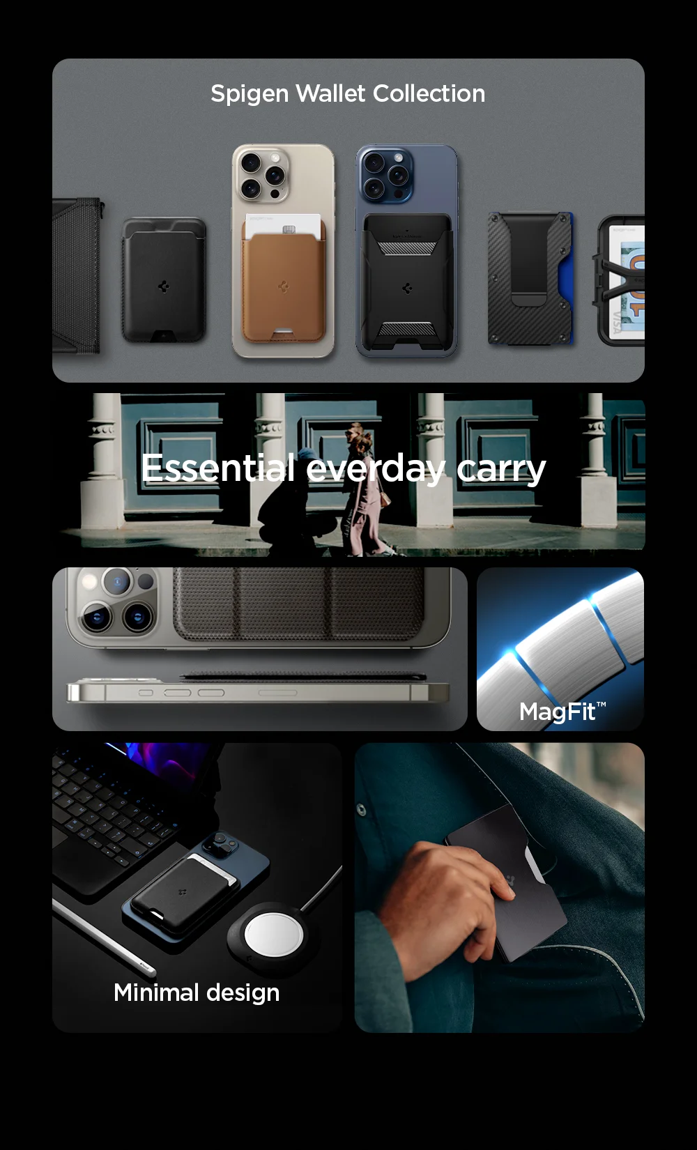 Explore the Wallet Collection. Essential everyday carry, MagFit, minimal design.