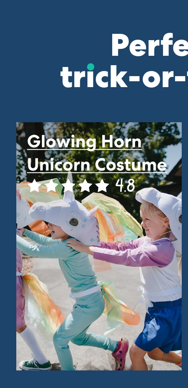 Glowing Horn Unicorn Costume