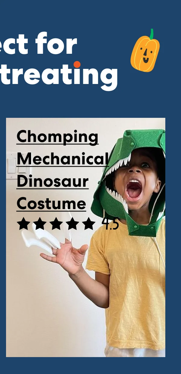 Chomping Mechanical Dinosaur Costume