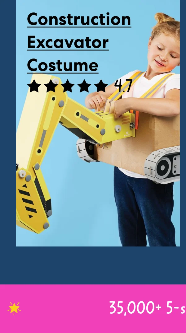 Construction Excavator Costume