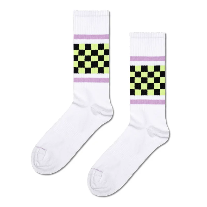 Checked Stripe Sneaker Sock