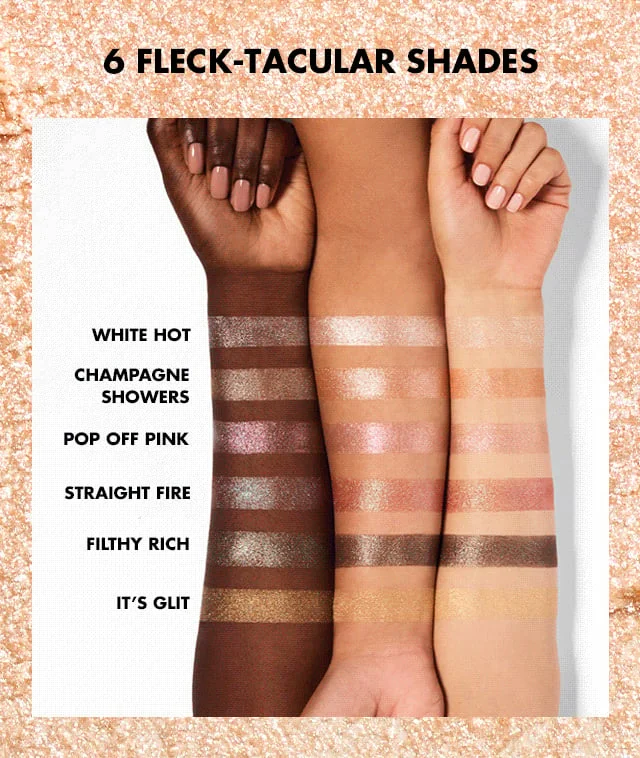6 fleck-tacular shades of Fine as fleck glitter eyeshadow 6 fleck-tacular shades of Fine as fleck glitter eyeshadow
