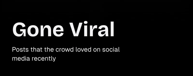 Gone Viral: Posts that the crowd loved on social media recently