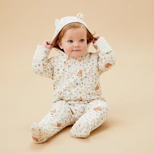Bear Print Pramsuit