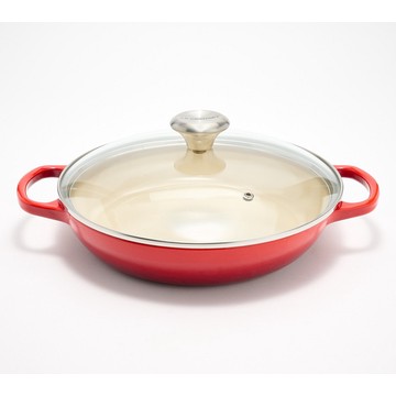 Le Creuset 2.25-qt Signature Cast Iron Braiser w/ Glass Lid