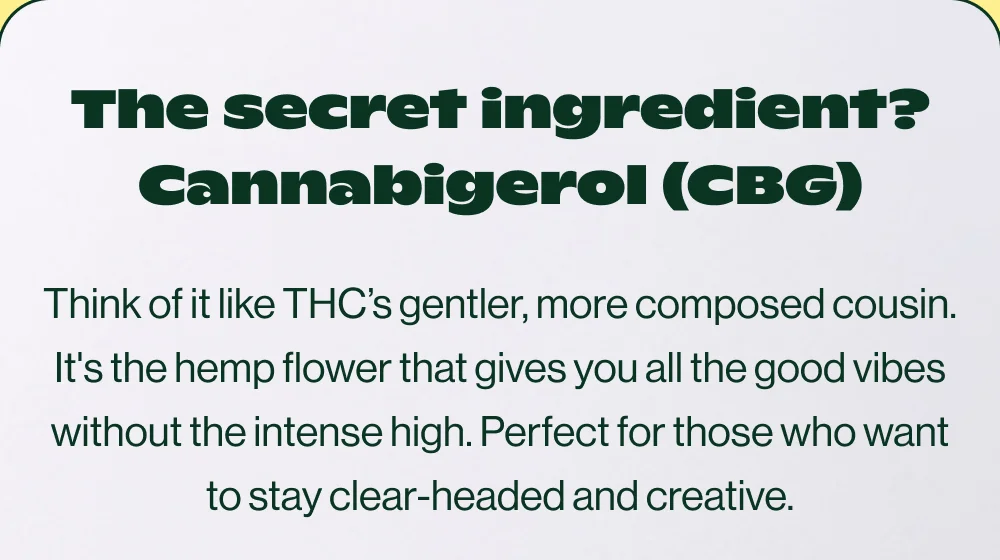 The secret ingredient CBG