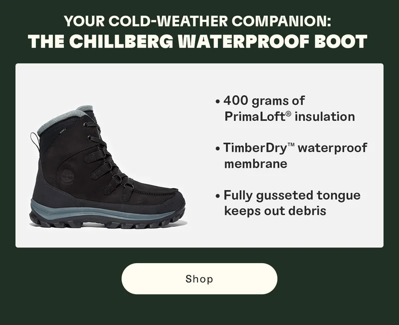 Your cold-weather companion: the Chillberg Waterproof Boot. Shop.