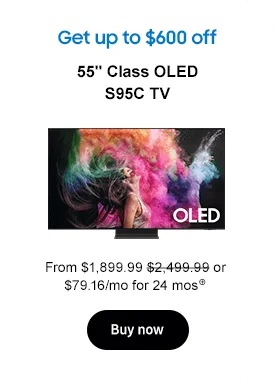 Get $790 off
55in Class OLED S95C TV
From $2,499.99 $1,899.99 or $XXX/mo for 24 mos⊕
Buy now