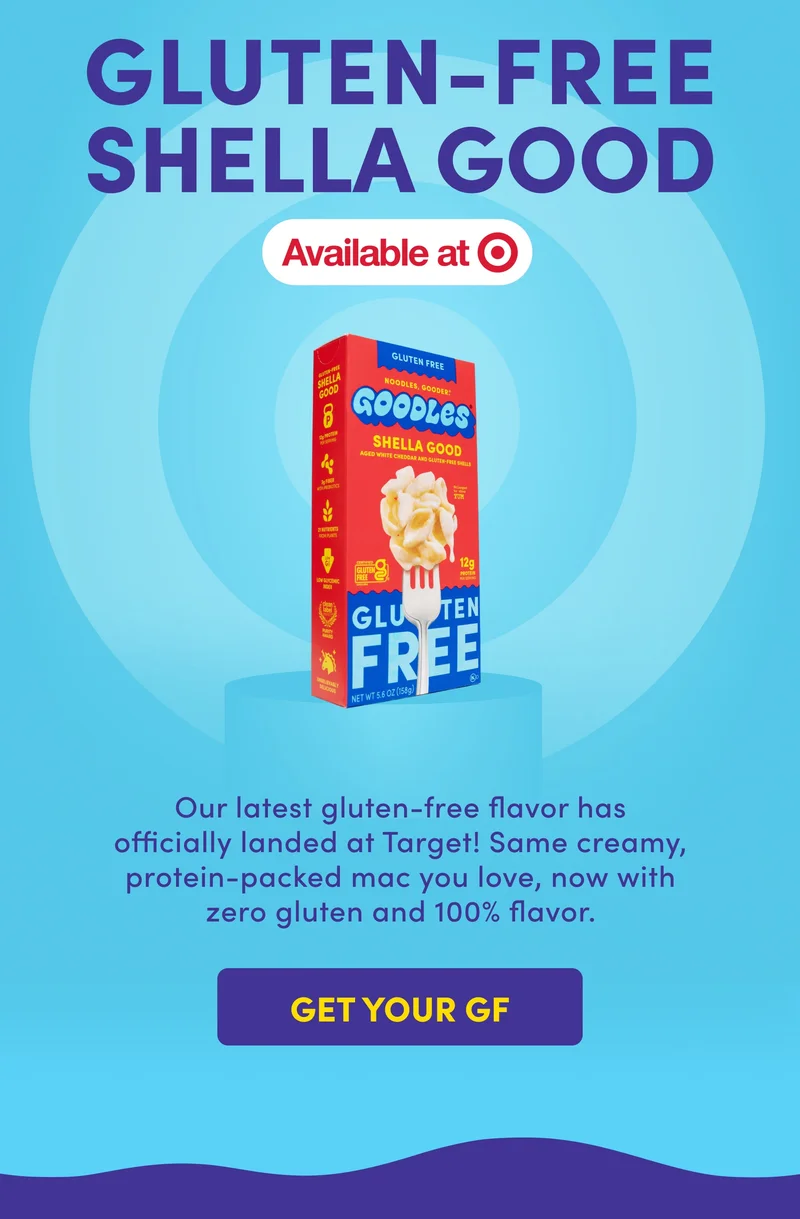 GLUTEN-FREE SHELLA GOOD available at Target