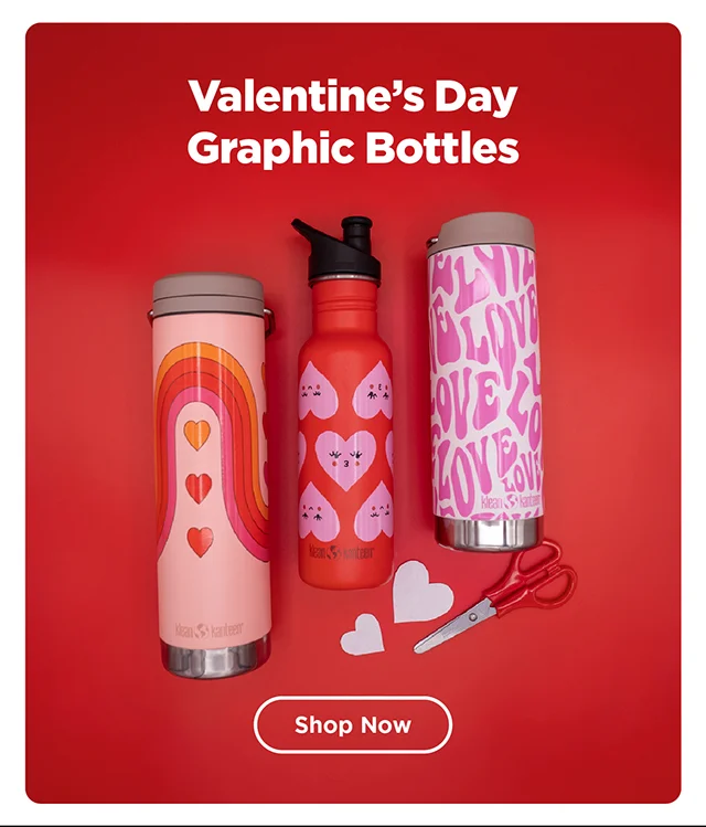 Valentine's Day Graphic Bottles